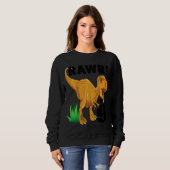 Kinder Rawr ich bin 9 Dinosaurier Rex 9. Geburtsta Sweatshirt (Vorne ganz)