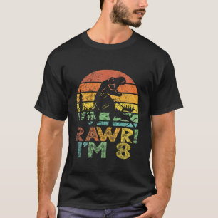 Kinder Rawr Im 8 Dinosaur T Rex 8 Jahre Jungen 8. T-Shirt