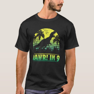 Kinder Rawr Im 9 Dinosaur 9 Jahre alter Junge Rex T-Shirt