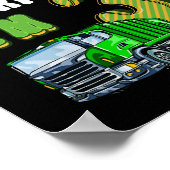 Kinder Recycelnd Müll 3 Jahre alter Müllwagen 3. Poster (Ecke)