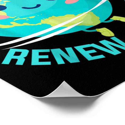 Kinder Recycelte Wiederverwendung Neu überdenken N Poster (Ecke)