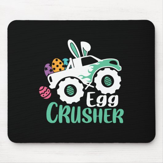 Kinder Red Monster Lkw Eier Ostereier Jäger Mousepad (Vorne)