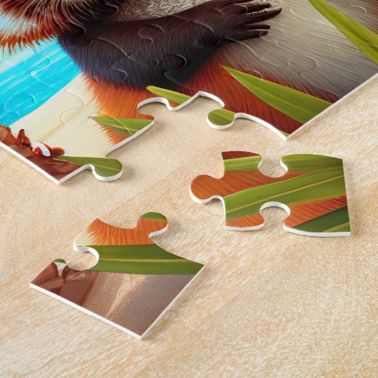 Kinder Red Pandas Jigsaw Puzzle - Tropical (Seite)