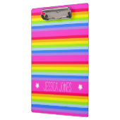 Kinder Regenbogenstreifen pinkfarbene Vollnamenska Klemmbrett (Links)