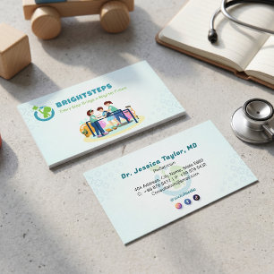 Kinder-Reha-Geschäft   Blue Medical Visitenkarte