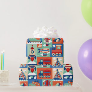 Kinder reisen geschenkpapier