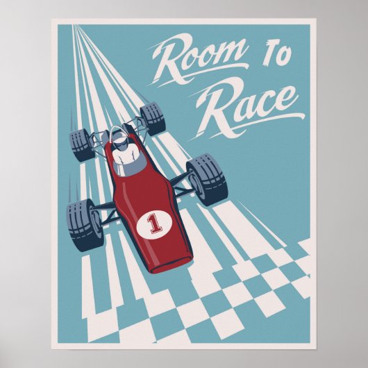 Kinder-Rennposter Poster (Vorne)