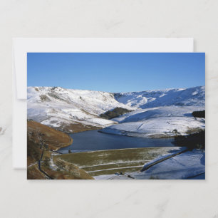 Kinder Reservoir Derbyshire England Holiday Card Feiertagskarte