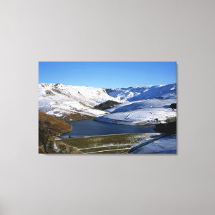 Kinder Reservoir Derbyshire England Holiday Card Leinwanddruck