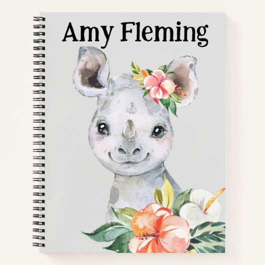 Kinder - Rhinoskizze Notizblock (Vorderseite)