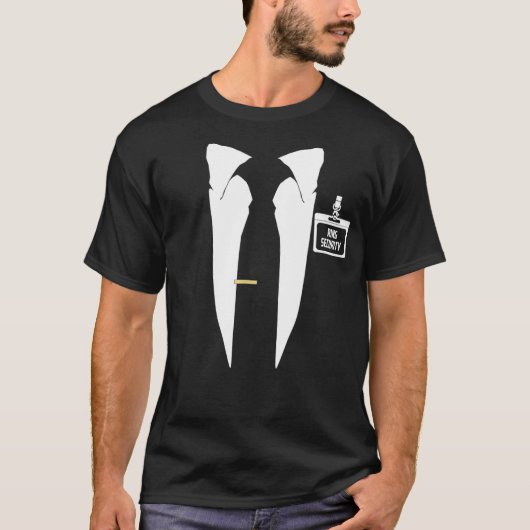 Kinder Ring Bearer Funny Ring Sicherheit Tuxedo Gr T-Shirt (Vorderseite)
