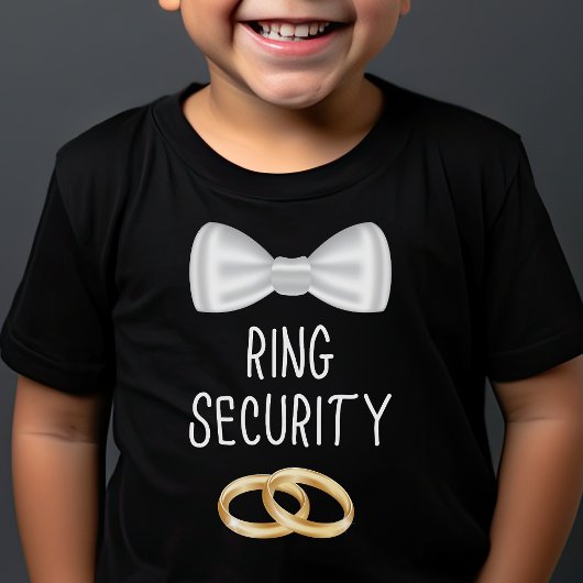 Kinder Ring Bearer Ring Sicherheit Niedliche Junge T-Shirt
