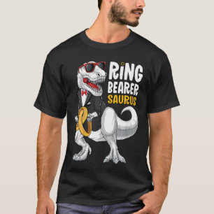 Kinder Ring Bearer Saurus Tux T Rex Wedding Boys R T-Shirt