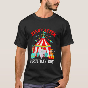 Kinder Ringmaster Birthday Boy Circus Thema Bday F T-Shirt