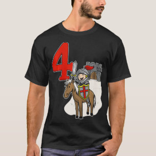 Kinder Ritter th    BirthdayBurg und Anzahl T-Shirt