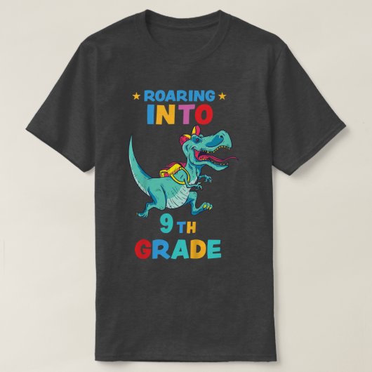 Kinder Roaring in 9. Klasse T T-Shirt (Design vorne)