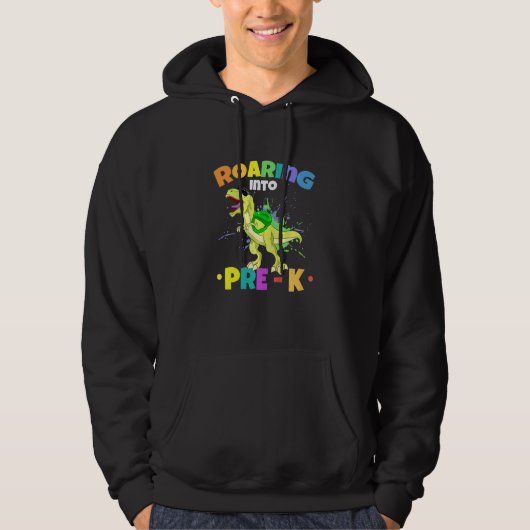 Kinder Roaring Kindergarten Kleinkind First Da Hoodie (Vorderseite)