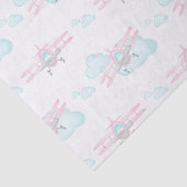 Kinder rosa Flugzeug fliegen Geburtstag in der Luf Seidenpapier (Ausschnitt)