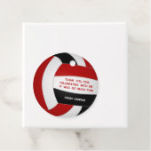 Kinder Rote Volleyball Geburtstagsparty Geschenkanhänger (Beispiel)