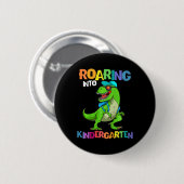 Kinder rotieren in den Kindergarten Dinosaurier T Button (Vorne & Hinten)