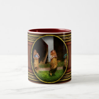 Kinder - Sackrennen Zweifarbige Tasse