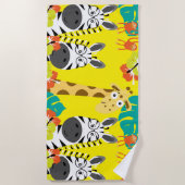 Kinder Safari Kinderzimmer Beach Strandtuch (Vorderseite)