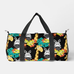 Kinder Safari Kinderzimmer Kunst, Dichtung und Mus Duffle Bag