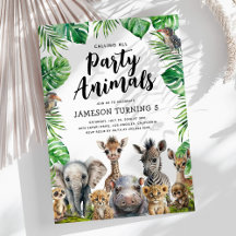 Kinder Safari Party Tiere Geburtstag
