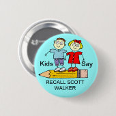 KINDER SAGEN RÜCKRUF-SCOTT-WANDERER BUTTON (Vorne & Hinten)