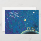 Kinder schauen sich den benutzerdefinierten nächtl einladung (Vorne/Hinten)