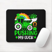 Kinder schieben mein Glück Traktor LKW St. Patrick Mousepad (Mit Mouse)