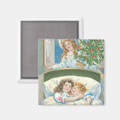 Kinder schlafen Engel Weihnachtsbaum Fenster Magnet (Vorderseite/Rückseite)