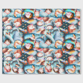 Kinder schlafend schlafend Schlummer Schlafanzug S Geschenkpapier (Flach)