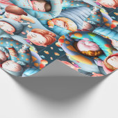 Kinder schlafend schlafend Schlummer Schlafanzug S Geschenkpapier (Ecke)