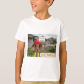 Kinder schlagen. Alles Gute zum Erntedankfest. Che T-Shirt (Vorderseite)