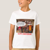 Kinder schlagen. Alles Gute zum Jubiläum. Orang-Ut T-Shirt (Vorderseite)