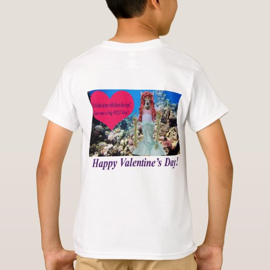 Kinder schlagen. Herzlichen Glückwunsch Valentinst T-Shirt (Rückseite)