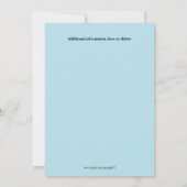 Kinder schlummern schlafout Pyjama Teepe Party Einladung (Rückseite)