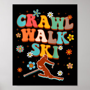 Kinder Schnee Skifahren Liebhaber Wintersport Von Poster