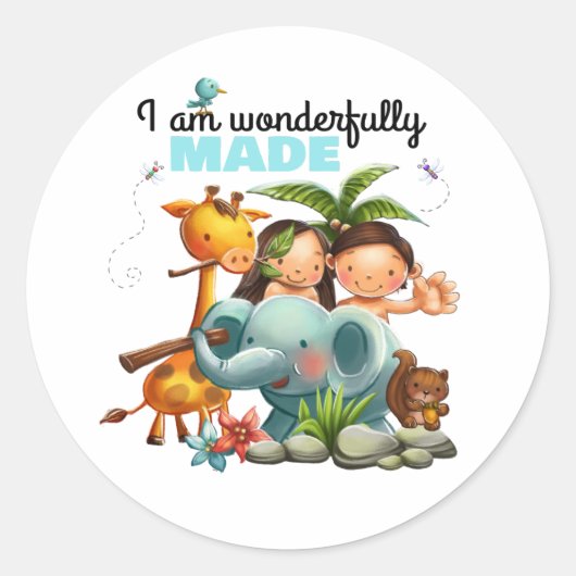 Kinder-Schöpfungsbibel als Aufkleber (Vorderseite)