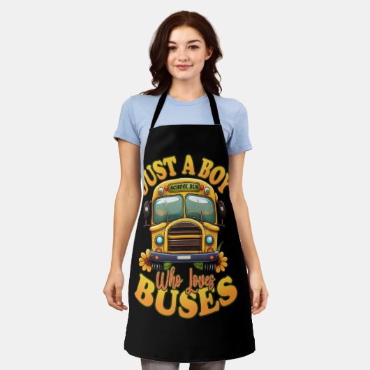 Kinder Schulbusfahrer Kostüm nur ein Junge, der Li Schürze (Getragen)