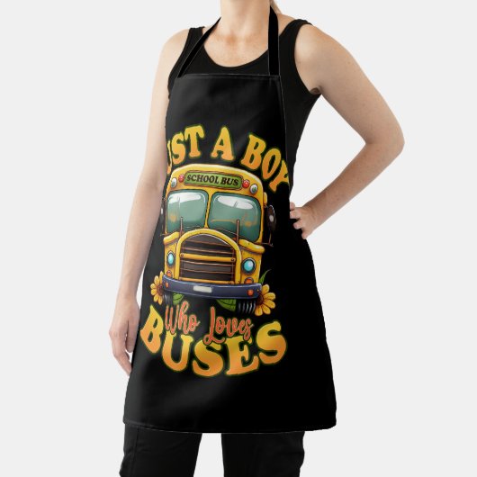 Kinder Schulbusfahrer Kostüm nur ein Junge, der Li Schürze (InSitu)