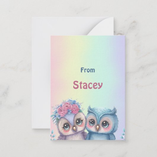 Kinder-Schule Valentines Karten (Rückseite)