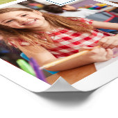 Kinder Schuljahr Achtung 4 Foto Collage Print Poster (Ecke)