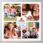 Kinder Schuljahr Achtung 4 Foto Collage Print Poster (Vorne)