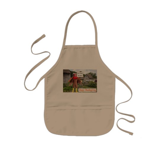 Kinder Schürze. Glückliches Erntedankfest, Geparde Kinderschürze (Vorne)