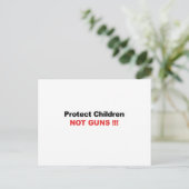Kinder schützen, keine Waffen Postkarte (Stehend Vorderseite)