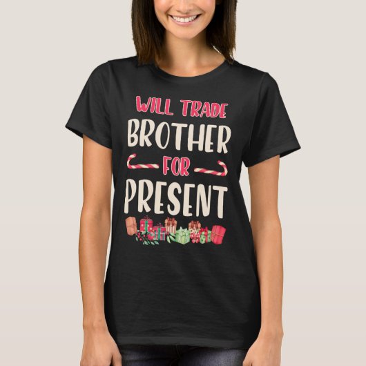 Kinder Schwester Mädchen Weihnachten wird Bruder f T-Shirt (Vorderseite)