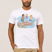 Kinder Schwimmbad Spaß Mens T - Shirt (Vorderseite)