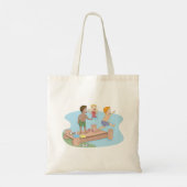Kinder schwimmen Totentasche Tragetasche (Rückseite)